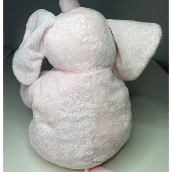 Ty Pluffies Winks the Elephant Pink Plush Large 12” Stuffed Animal 2004 With Tag - Picture 4 of 16